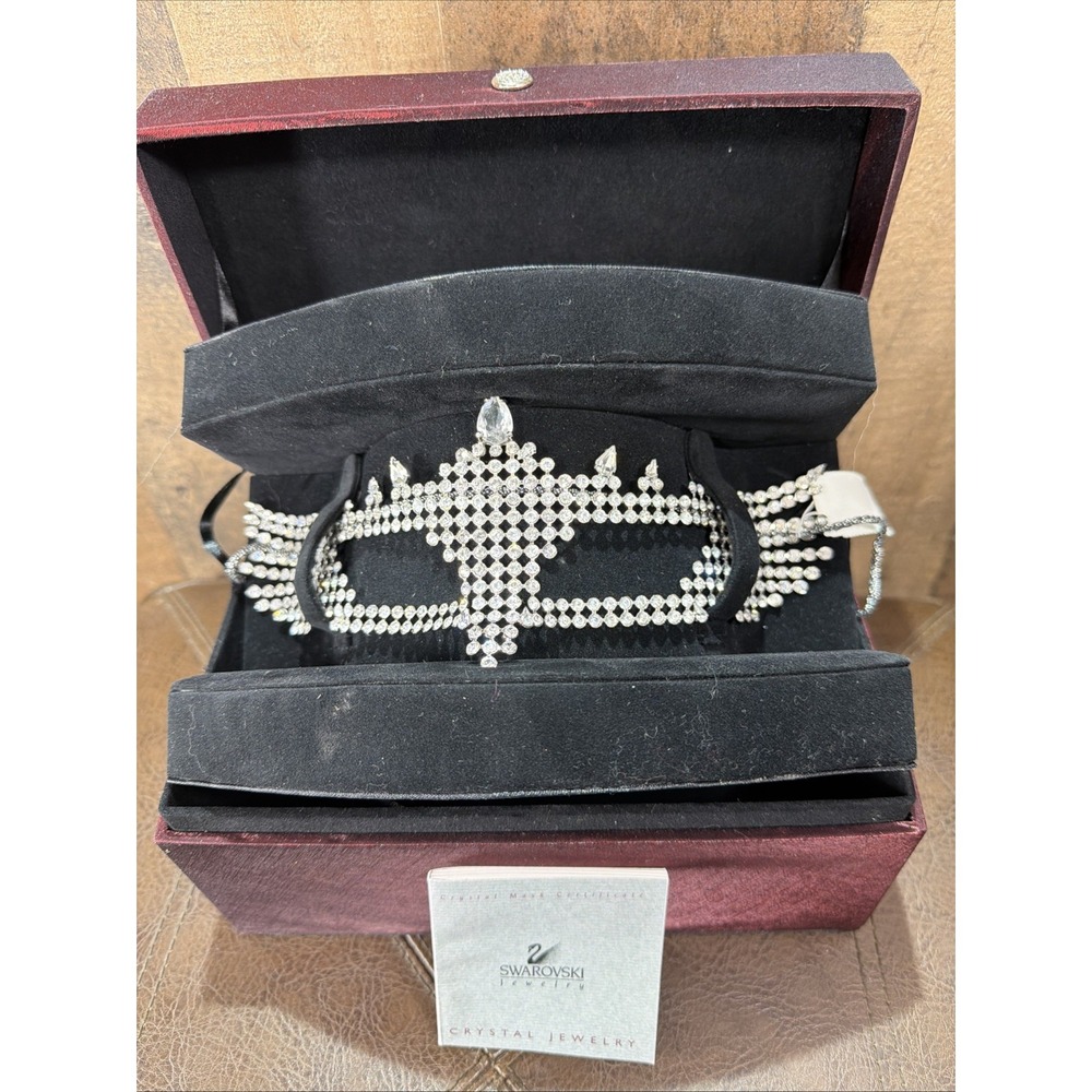 Swarovski Crystal Masquerade Mask Limited Edition 997/2000 New COA Retired Vtg